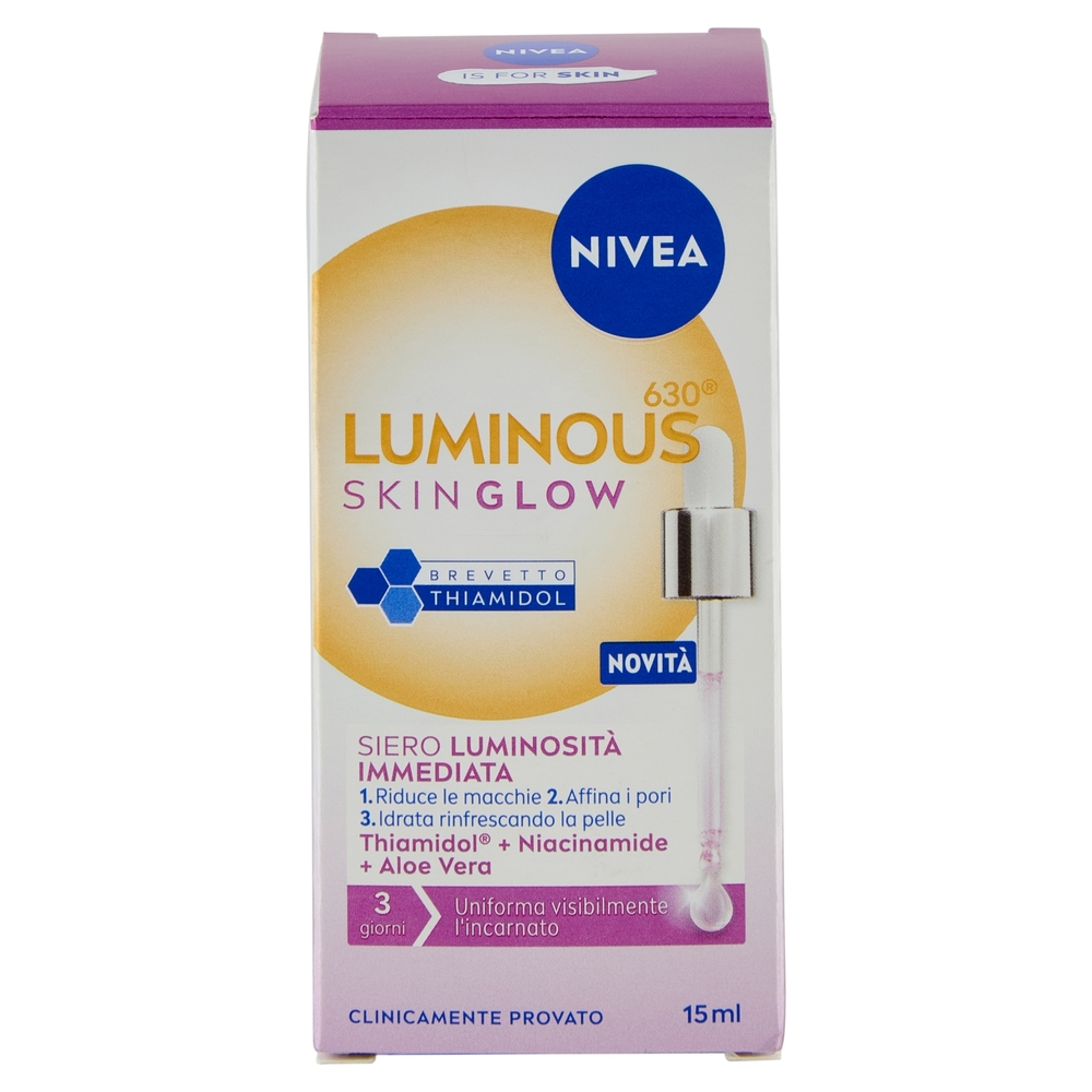 Nivea Luminous630 Skin Glow Siero Luminosità Immediata 15 ml